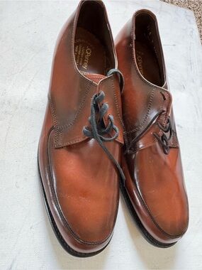mens brown dress shoes jcpenney Stacy Adams Penley Men's Cognac Leather Cap Toe Oxford Dress Shoes – The  Suit Depot